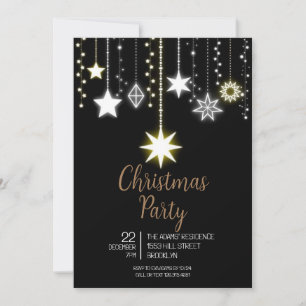 Élégante invitation à la fête de Noël