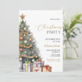 Élégante invitation à la fête de Noël (Debout devant)