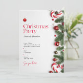 Élégante invitation à la fête de Noël (Debout devant)