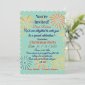 Élégante invitation à la fête de Noël (Debout devant)