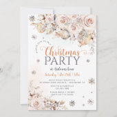 Élégante invitation à la fête de Noël (Devant)
