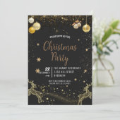 Élégante invitation à la fête de Noël (Debout devant)