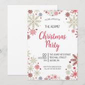 Élégante invitation à la fête de Noël (Devant / Derrière)