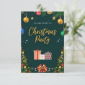 Élégante invitation à la fête de Noël (Debout devant)