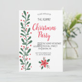 Élégante invitation à la fête de Noël (Debout devant)