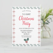 Élégante invitation à la fête de Noël (Debout devant)