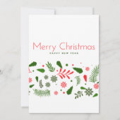 Élégante invitation à la fête de Noël (Dos)