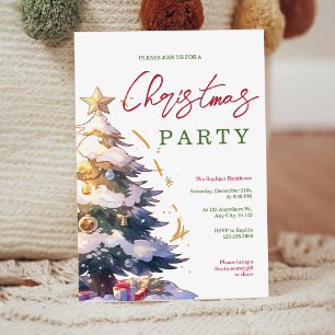 Élégante invitation à la fête de Noël