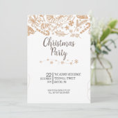 Élégante invitation à la fête de Noël (Debout devant)