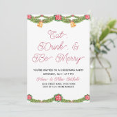 Élégante invitation à la fête de Noël (Debout devant)
