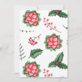 Élégante invitation à la fête de Noël (Dos)