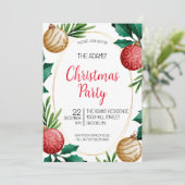 Élégante invitation à la fête de Noël (Debout devant)