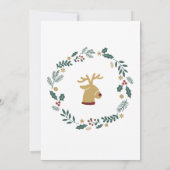 Élégante invitation à la fête de Noël (Dos)