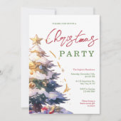 Élégante invitation à la fête de Noël (Devant)
