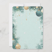 Élégante invitation à la fête de Noël (Dos)