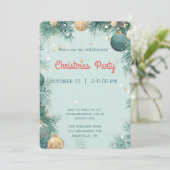 Élégante invitation à la fête de Noël (Debout devant)