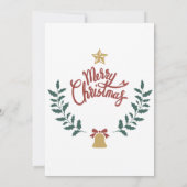 Élégante invitation à la fête de Noël (Dos)