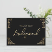 Elégante invitation à la proposition de femme de m (Debout devant)