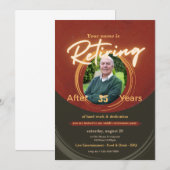 Elégante invitation à la retraite personnalisable (Devant / Derrière)
