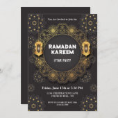 Elégante invitation à l'iftar (Devant / Derrière)
