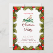 Élégante invitation à Noël doux (Devant)
