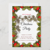 Élégante invitation à Noël doux (Devant)