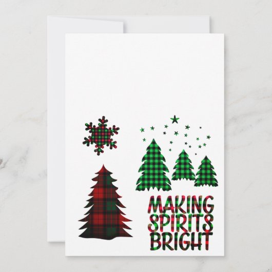 Élégante invitation à Noël doux (Dos)