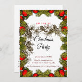 Élégante invitation à Noël doux (Devant / Derrière)