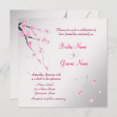 Elégante invitation à un mariage avec Sakura (Devant / Derrière)