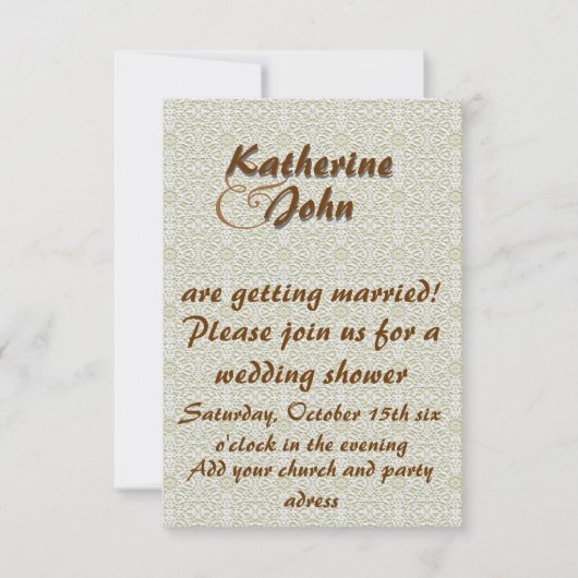 Elégante invitation au mariage (Devant)