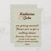 Elégante invitation au mariage (Devant / Derrière)