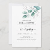 Élégante invitation botanique en or (Devant)