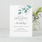 Élégante invitation botanique en or (Debout devant)