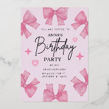 Elégante invitation d'anniversaire avec conception