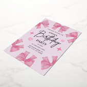 Elégante invitation d'anniversaire avec conception (Rotation)