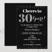 Elégante invitation d'anniversaire pour adultes (Devant / Derrière)