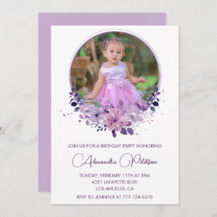 Elégante invitation de 4e anniversaire Photo Elega