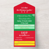 Élégante invitation de déjeuner de Noël (À l'intérieur)