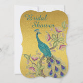 Élégante INVITATION DE DOUCHE BRIDAL Turquoise (Devant)