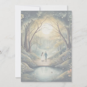 Elégante invitation de Fête de Forêt Enchantée