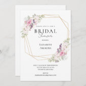 Élégante invitation de fête de mariage bohème (Devant / Derrière)