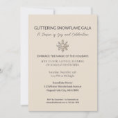 Elégante invitation de fête de vacances (Devant)