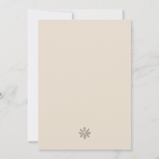 Elégante invitation de fête de vacances (Dos)