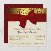 Élégante invitation de fête du Nouvel An (Devant / Derrière)