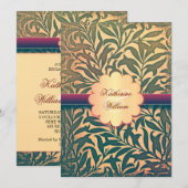 élégante invitation de la partie d'engagement dama (Devant / Derrière)