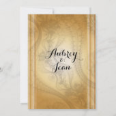 Elégante invitation de mariage (Dos)