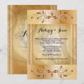 Elégante invitation de mariage (Devant / Derrière)