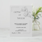 Elégante invitation de mariage (Debout devant)