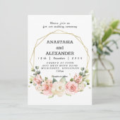 Elégante invitation de mariage. (Debout devant)