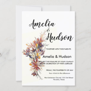 Elégante invitation de mariage